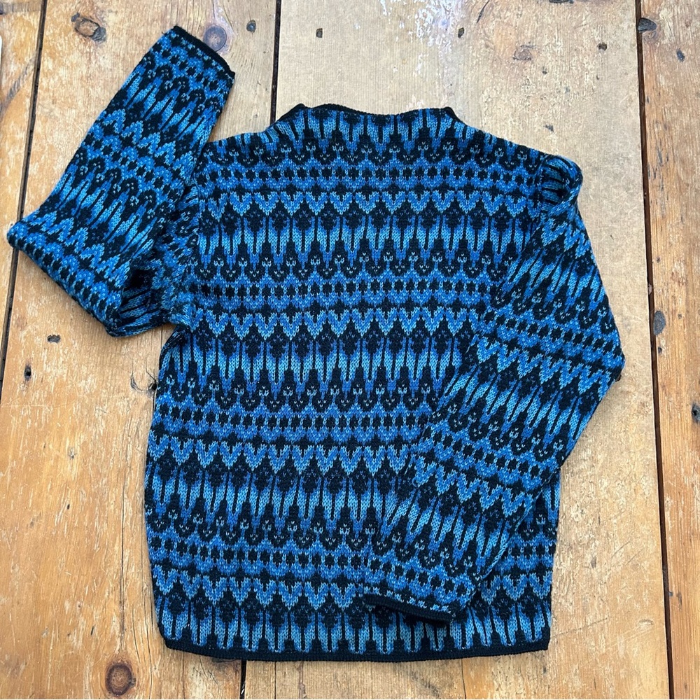 Vintage 1970’s Alps Knitmeister Nordic Wool Knit Sweater - Men’s Medium